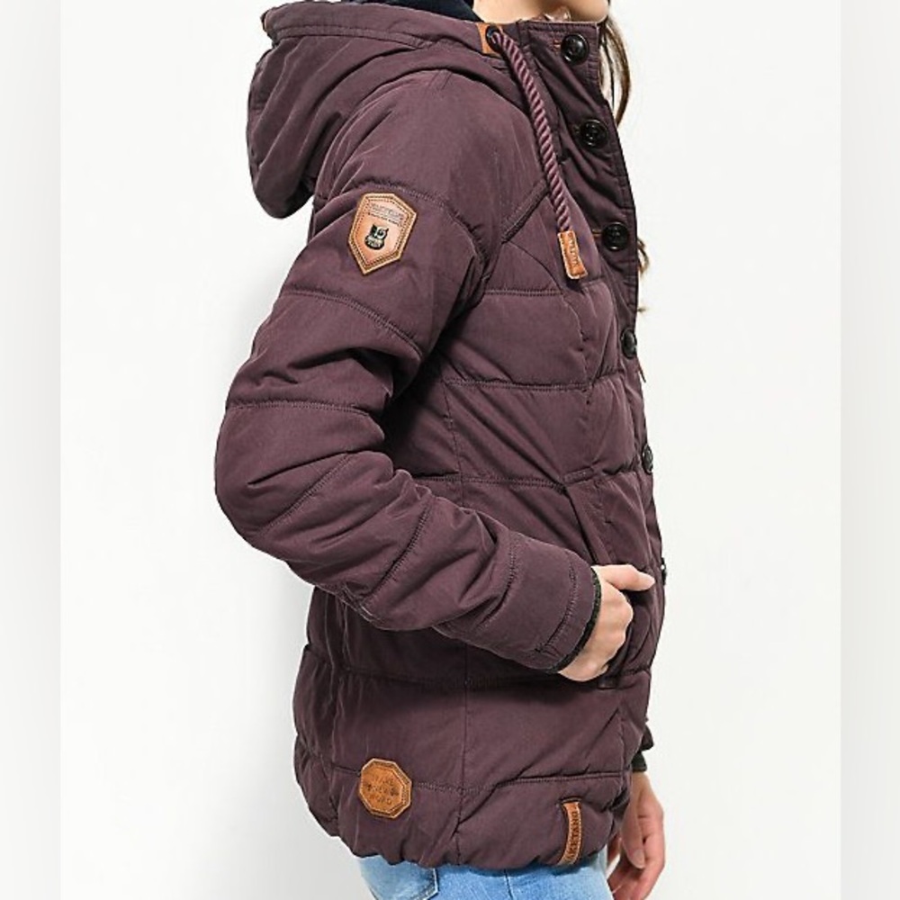 EUC Naketano Breakfast Club Quilted Snow Jacket (M)